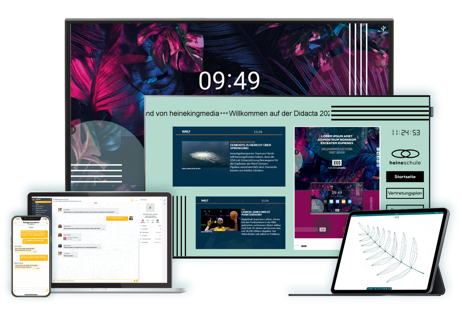Demobild Startscreen Produktsammlung